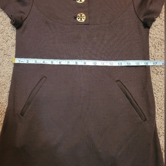Tory Burch Wool Blend Mini Dress in Brown - Size XS - Picture 9 of 13